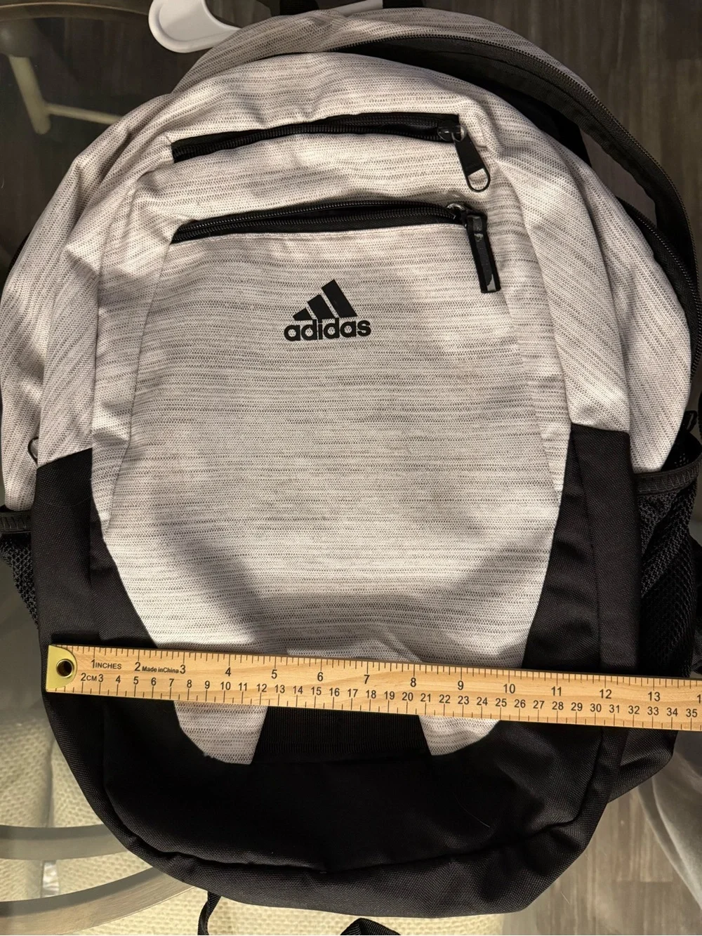 adidas White and Black Two-Tone Everyday Backpack